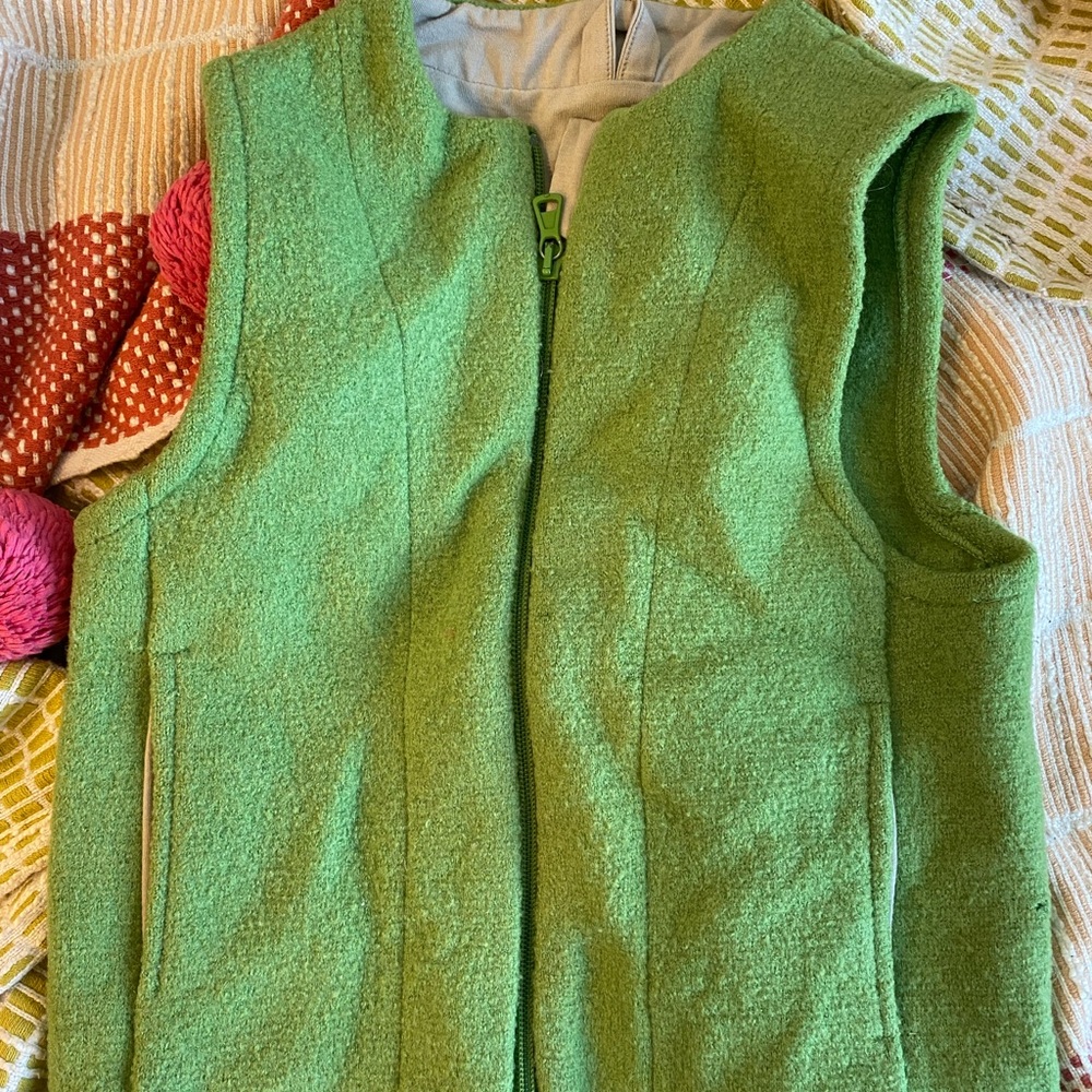 Green Disana wool vest